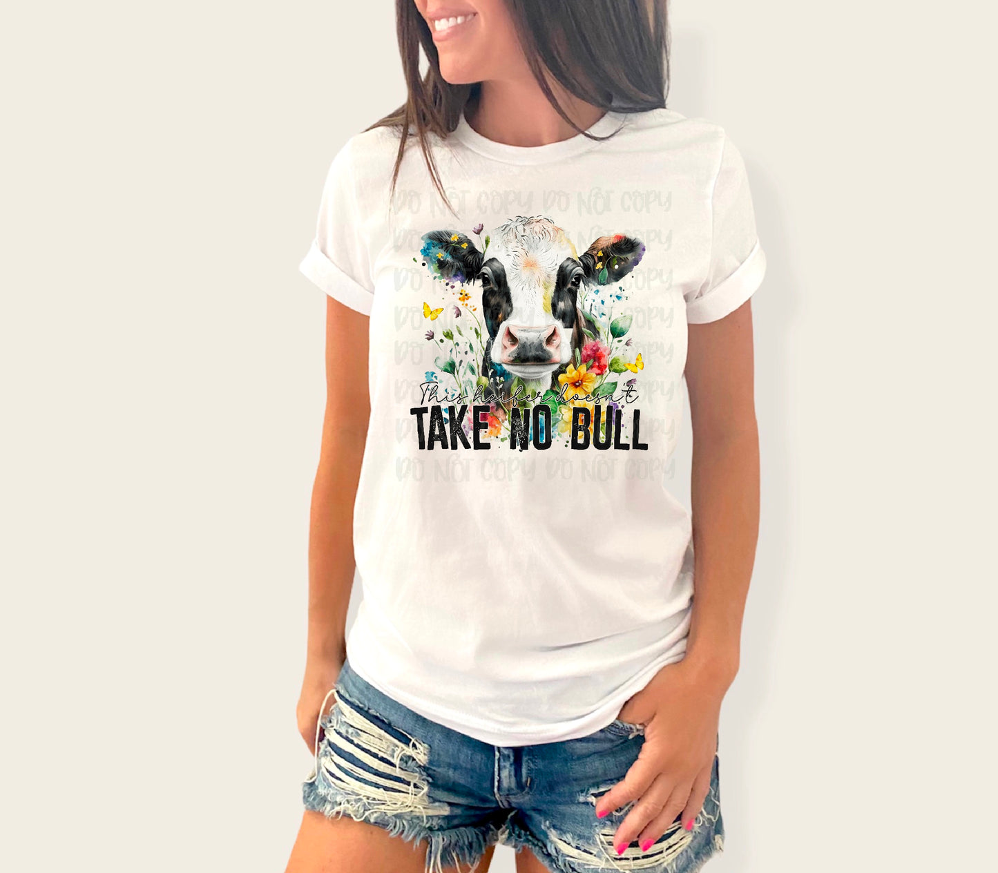 Heifer Takes No Bull DTF Transfer