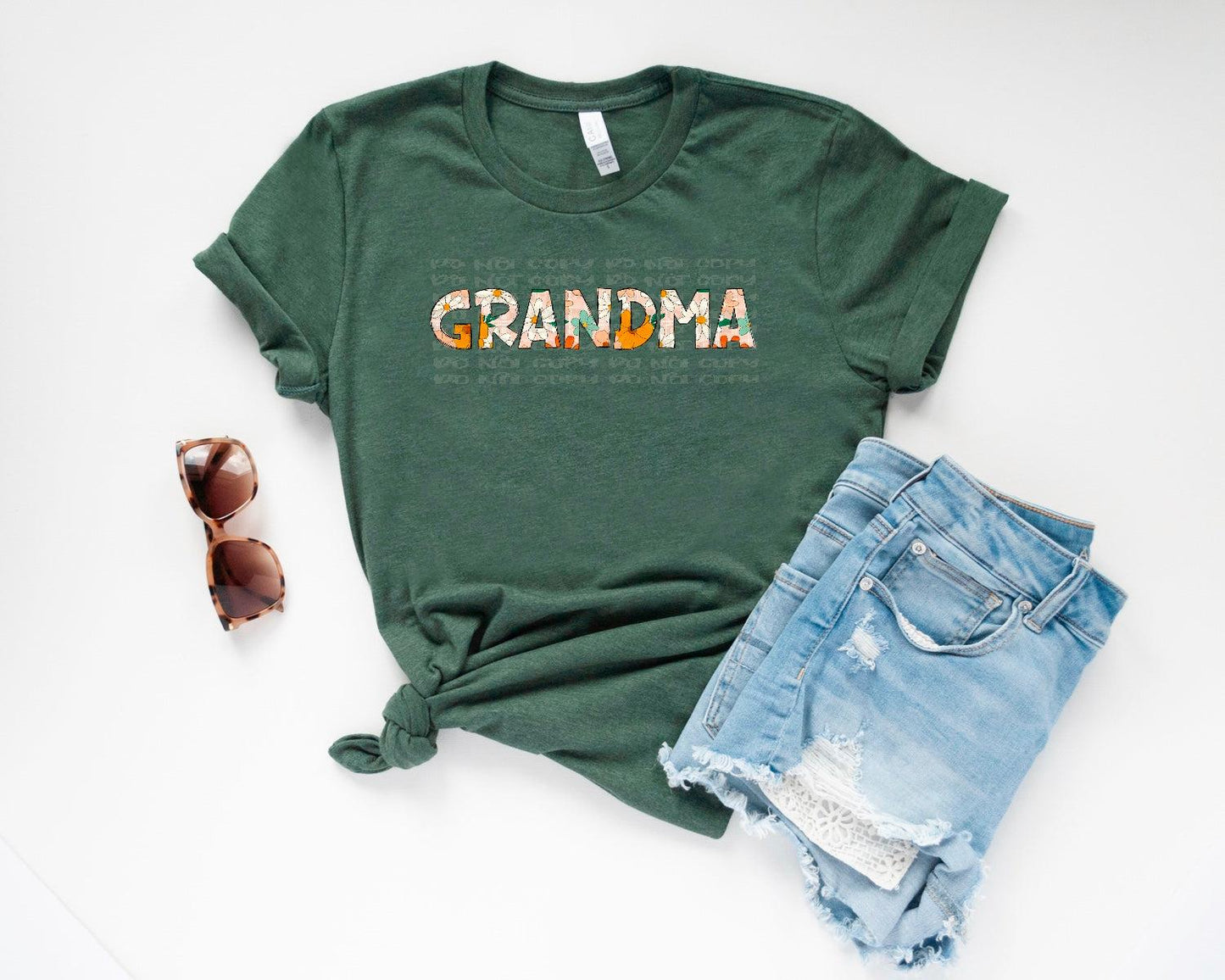 Grandma Floral Name DTF Transfer