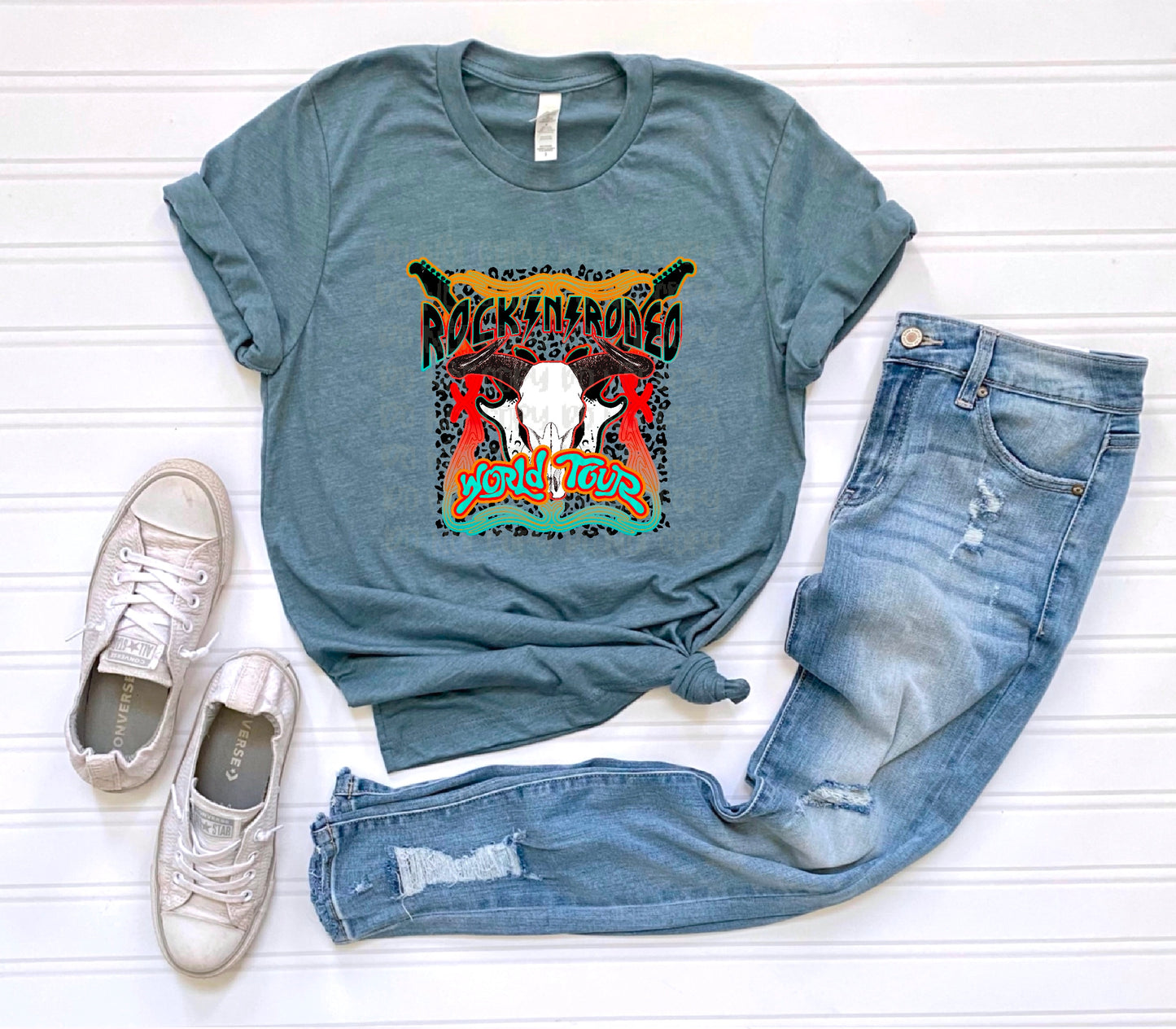 Rock N Rodeo World Tour DTF Transfer