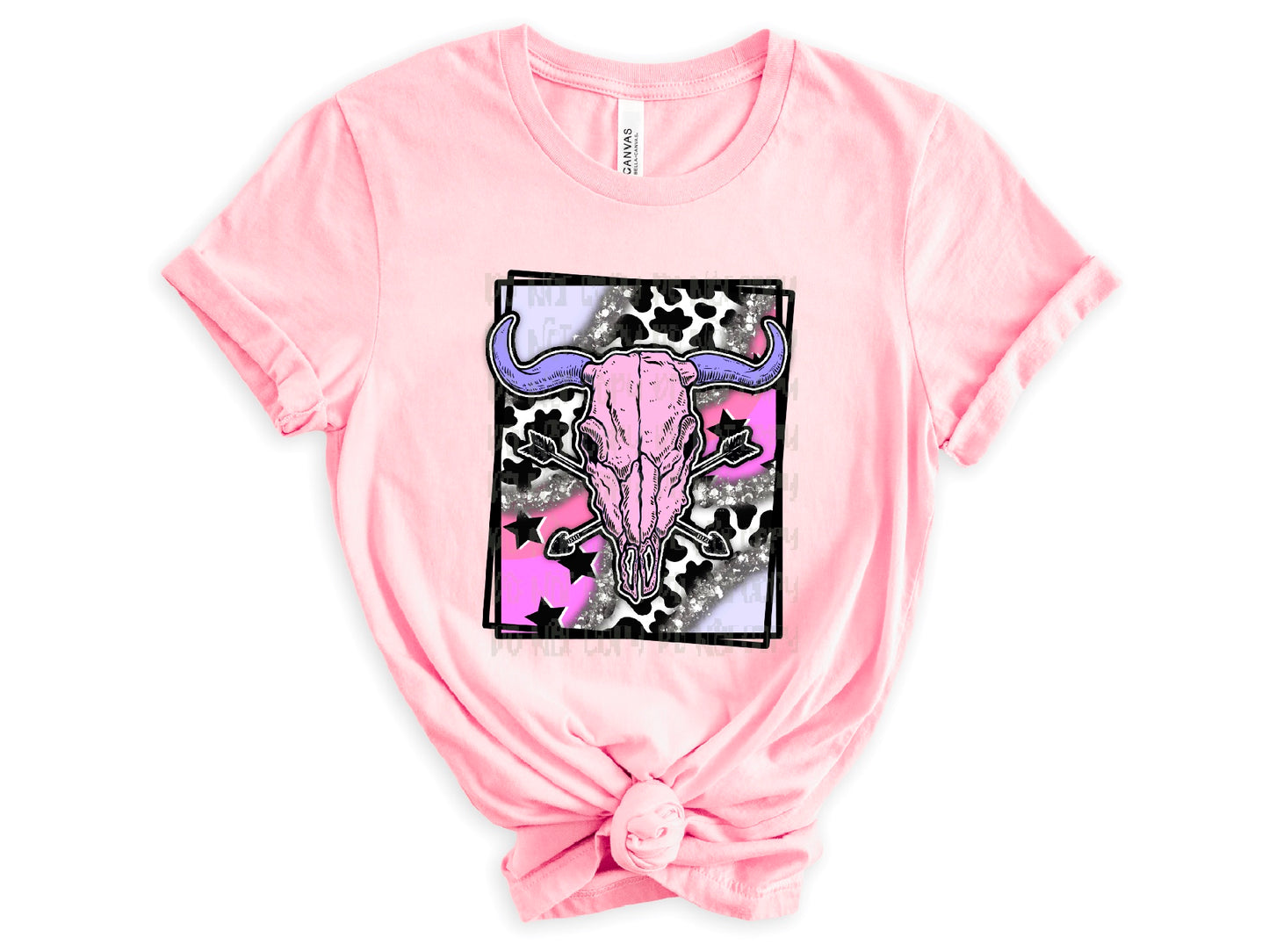 Pastel Bull DTF Transfer