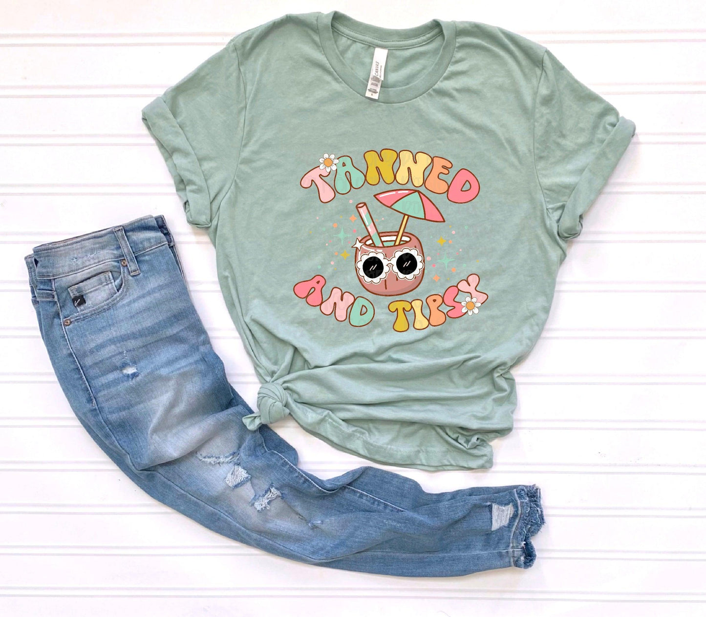 Tanned and Tipsy DTF Transfer