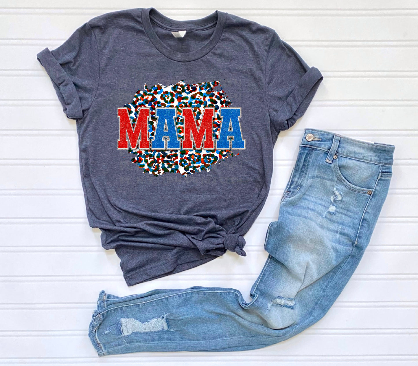 Leopard American Mama DTF Transfer