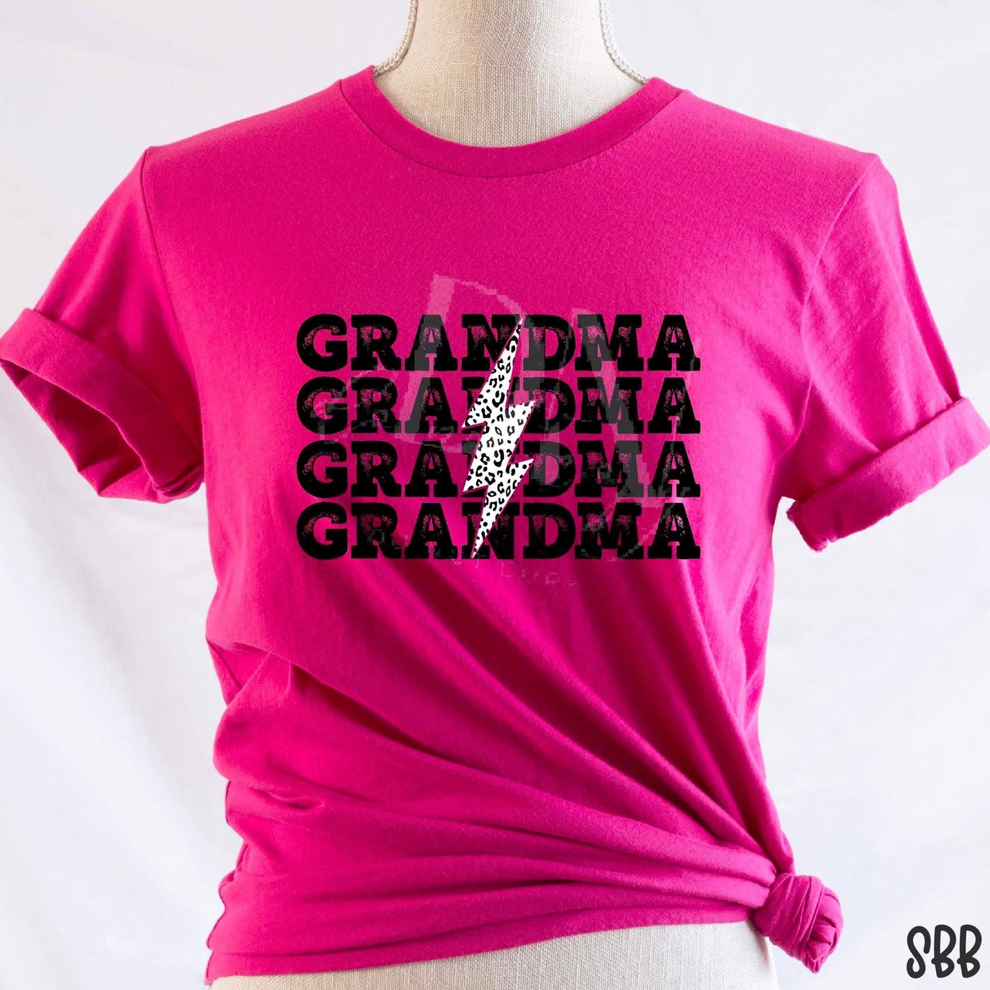 Grandma Grandma Lightning Bolt DTF Transfer