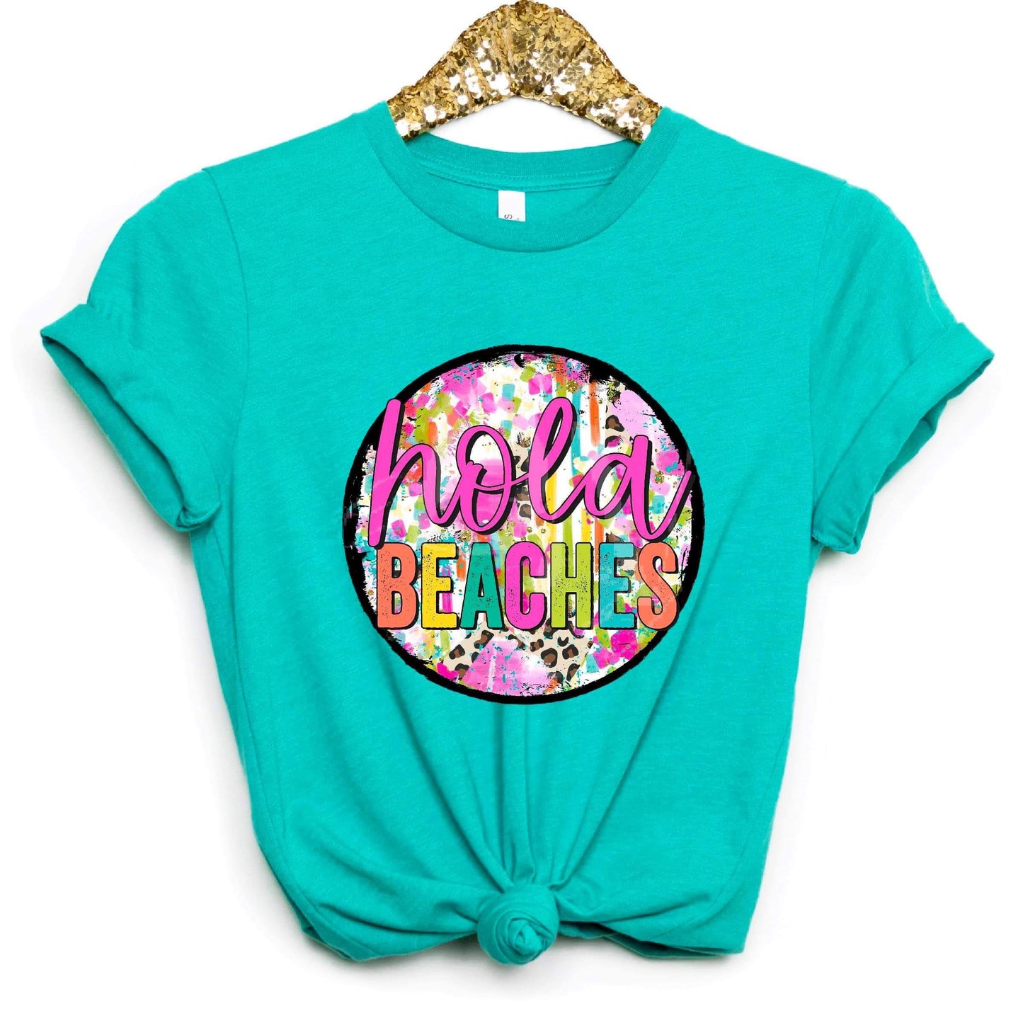 Hola Beaches Circle DTF Transfer