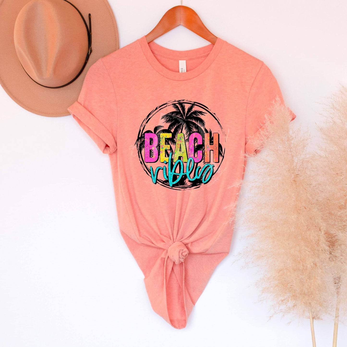 Beach Vibes Circle DTF Transfer