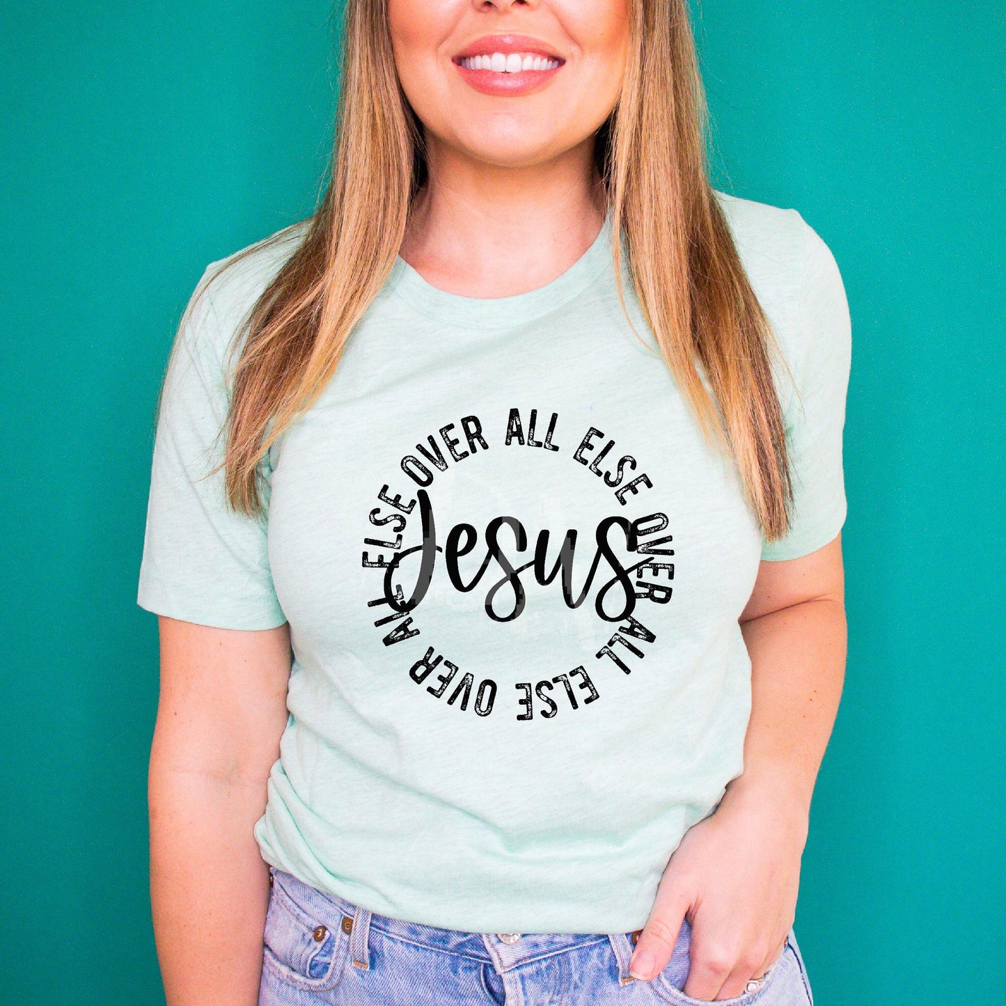 Jesus Over All Else DTF Transfer