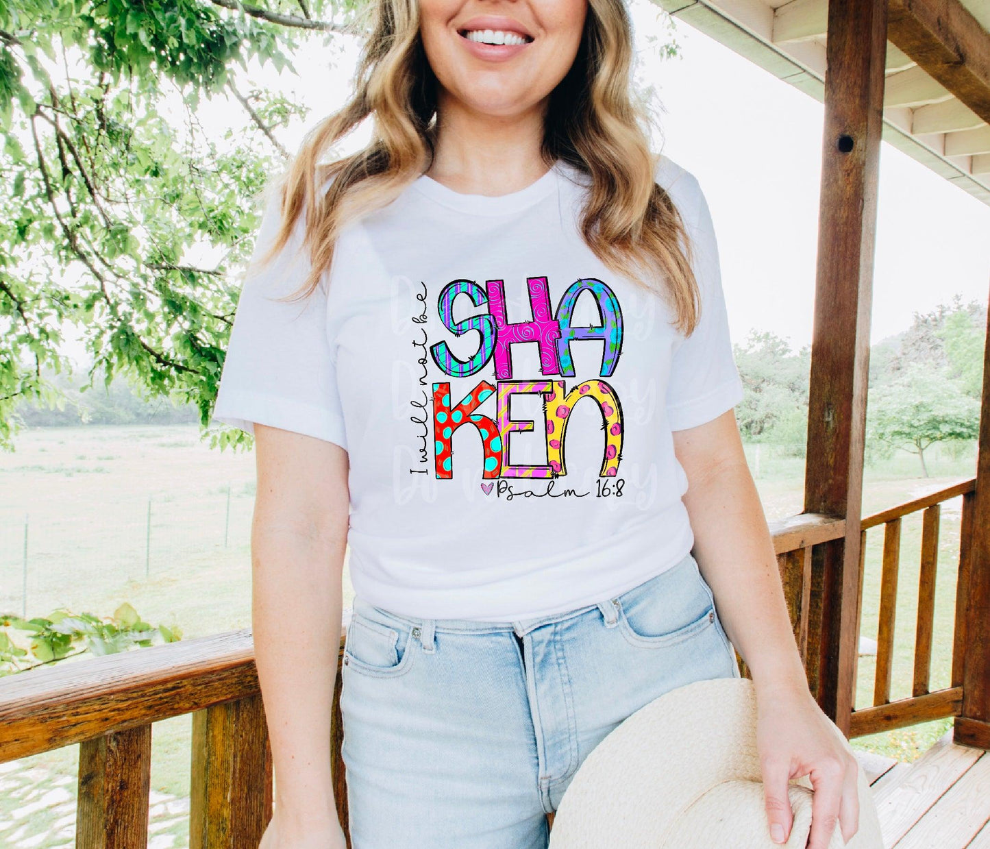 I Will Not Be Shaken DTF Transfer