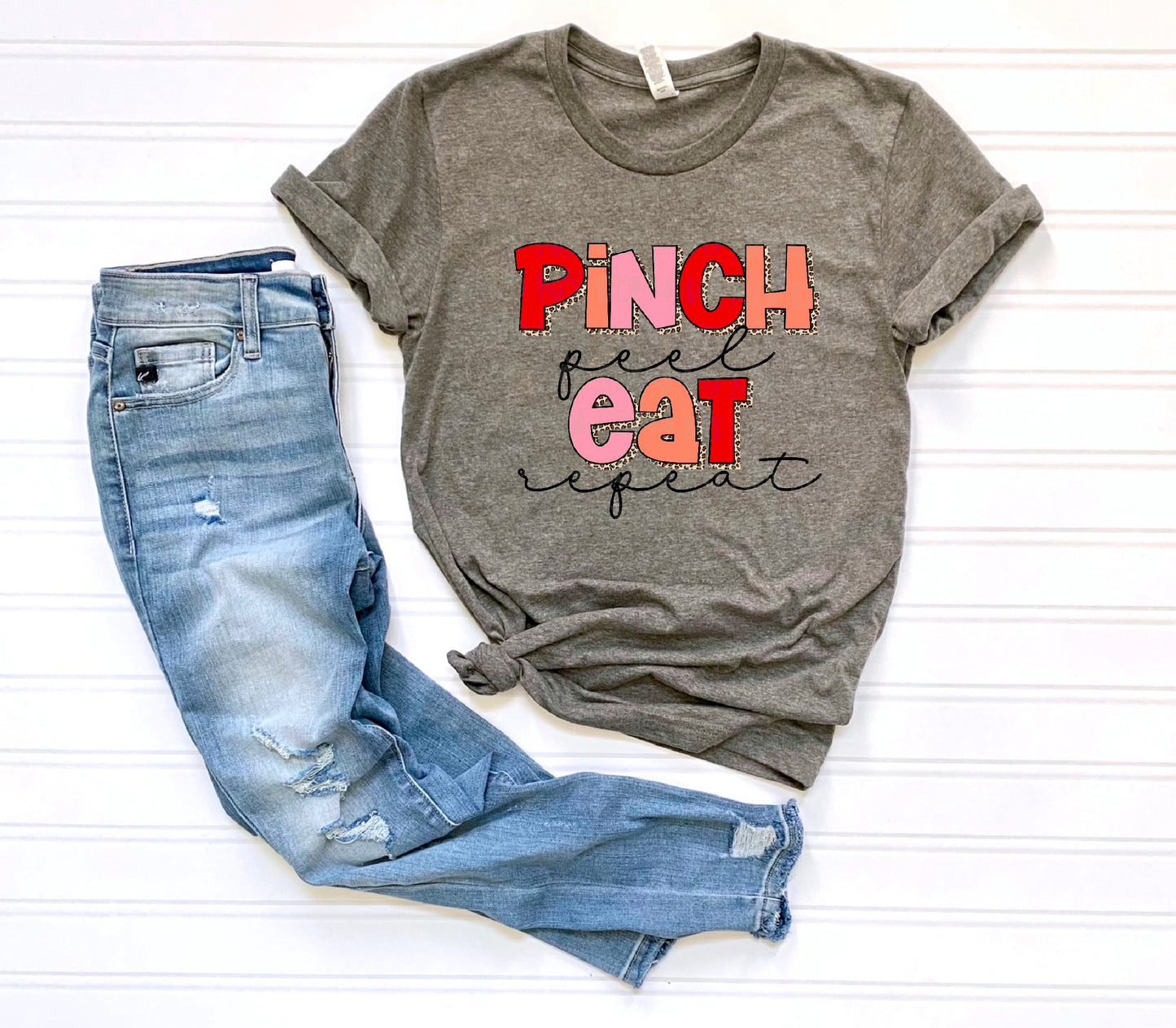 Pinch Peel Eat DTF Transfer