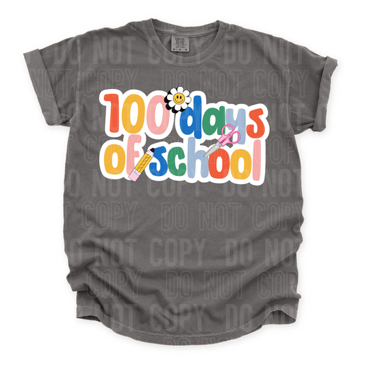 100 Days Of School DTF Transfer