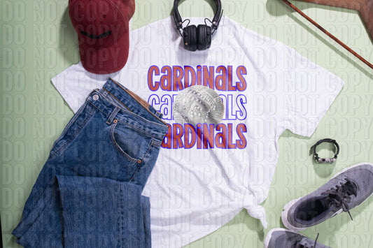 Cardinals Volleyball Maroon DTF Transfer