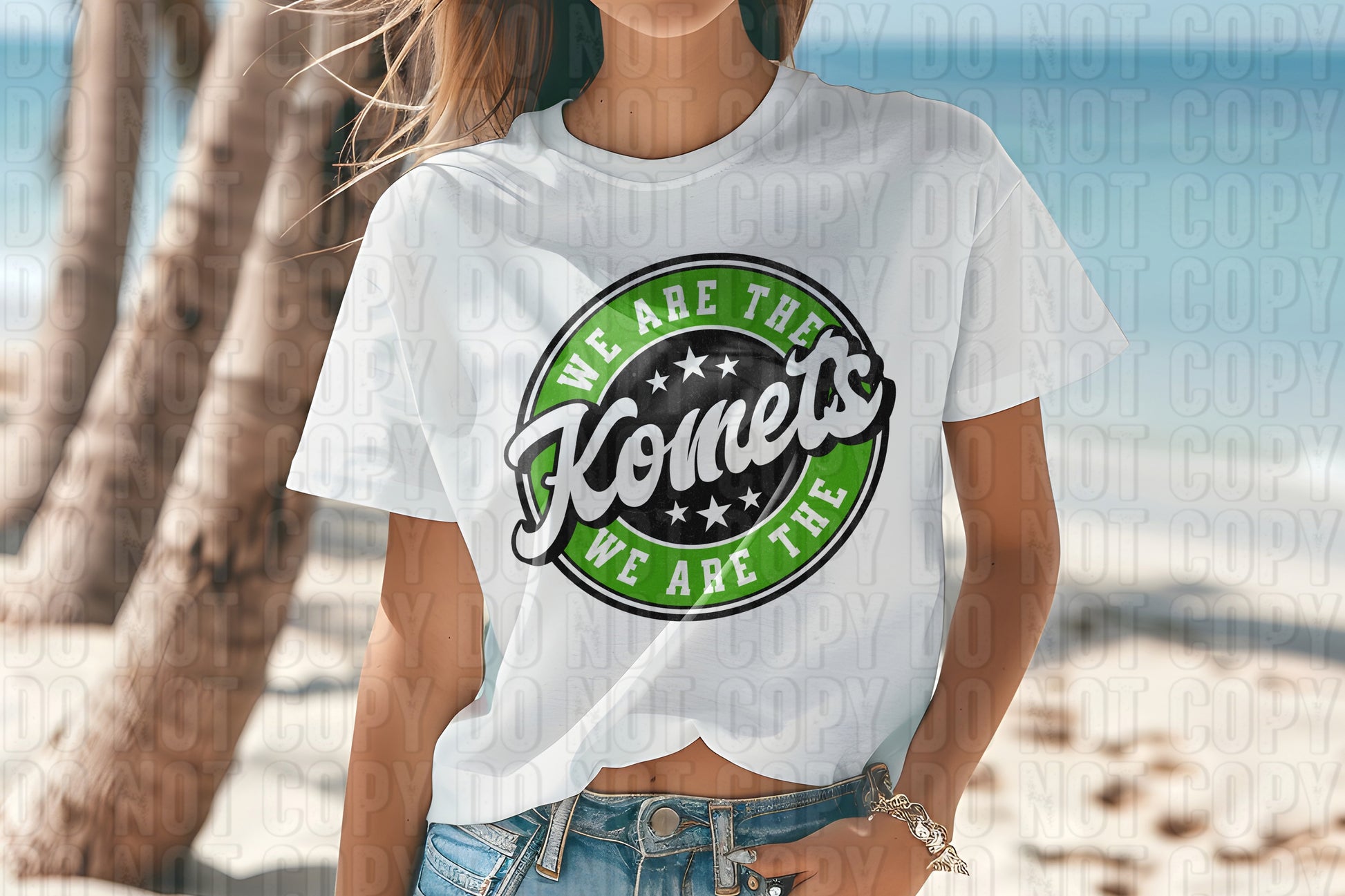 Komets Forest Green DTF Transfer