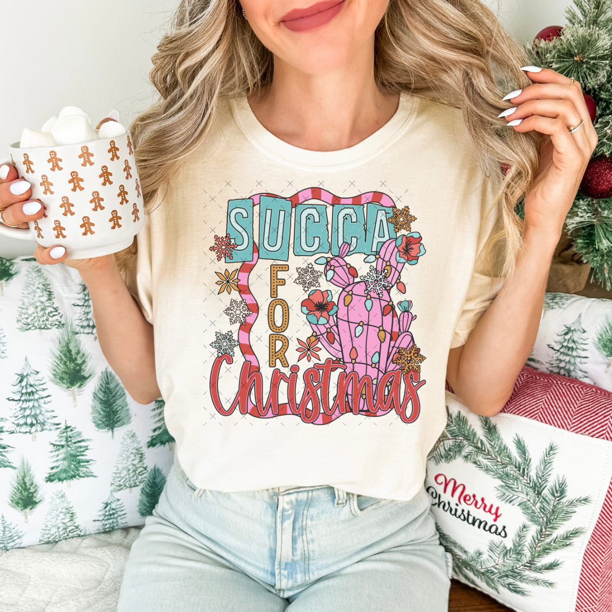 Succa For Christmas DTF Transfer