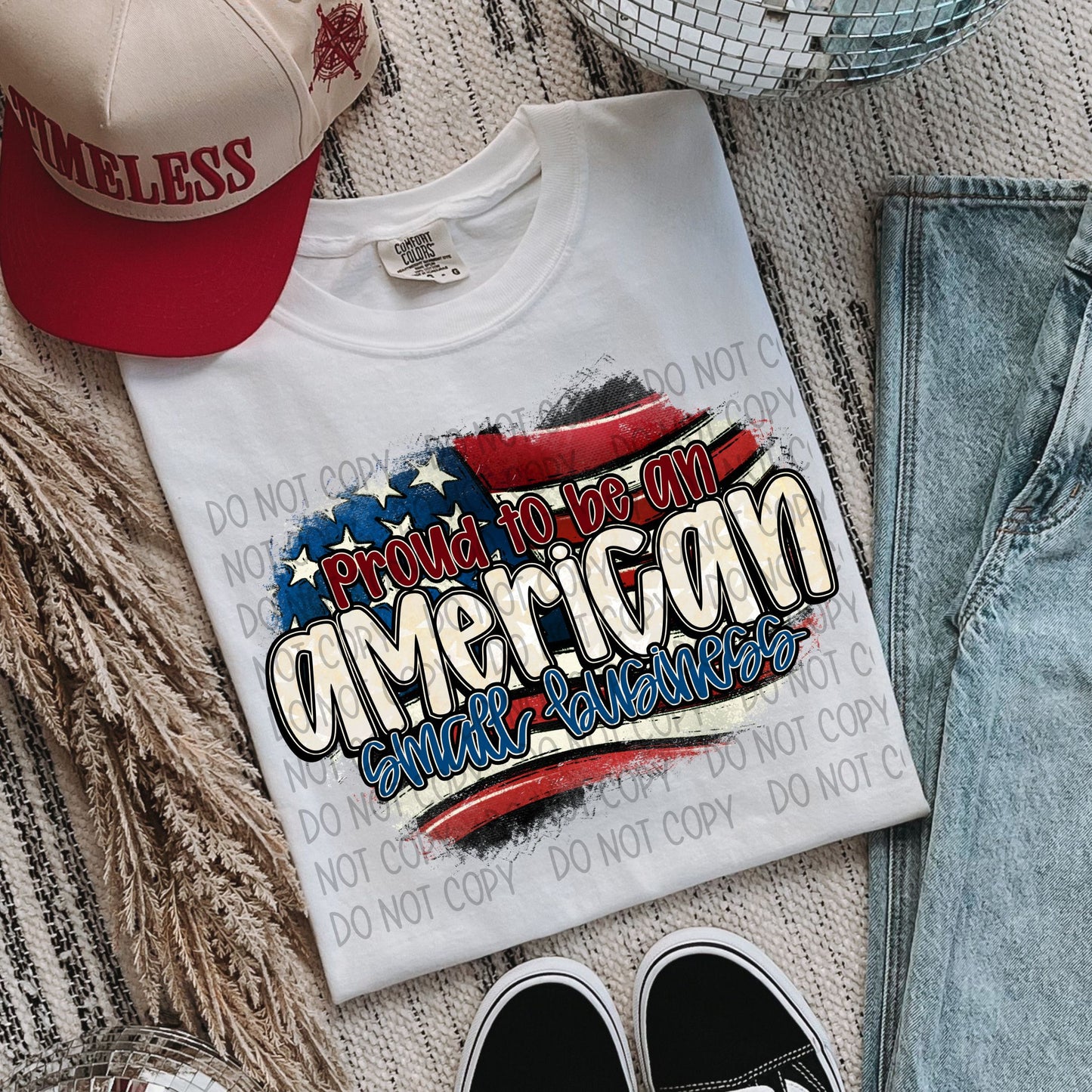 Proud To Be An American Small Business DTF Transfer