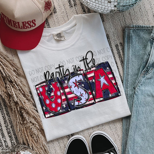 Party In The USA DTF Transfer