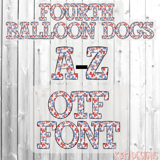 Fourth Balloon Dogs Alpha OTF (Open-Type) Digital Download