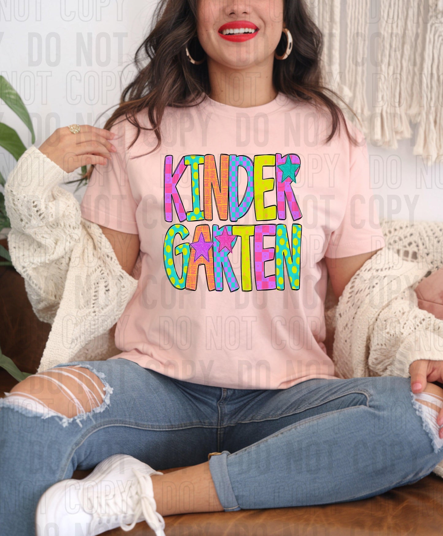 Kindergarten Preppy School DTF Transfer