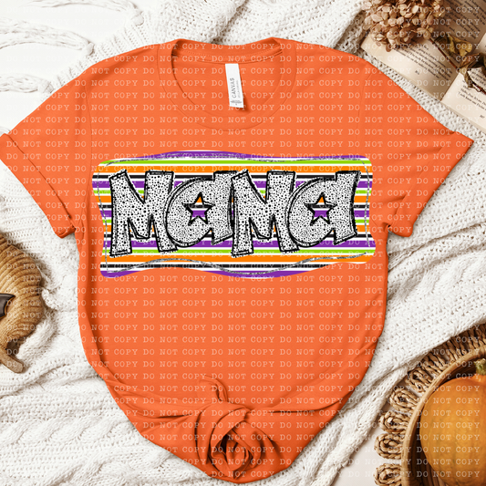 Mama Halloween Dotted Name DTF Transfer