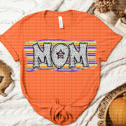 Mom Halloween Dotted Name DTF Transfer