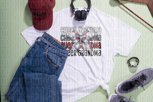 Cheer Grandma Grey Maroon DTF Transfer