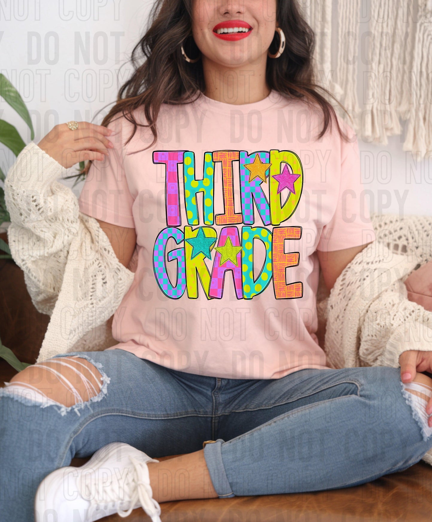 Third Grade Preppy School DTF Transfer