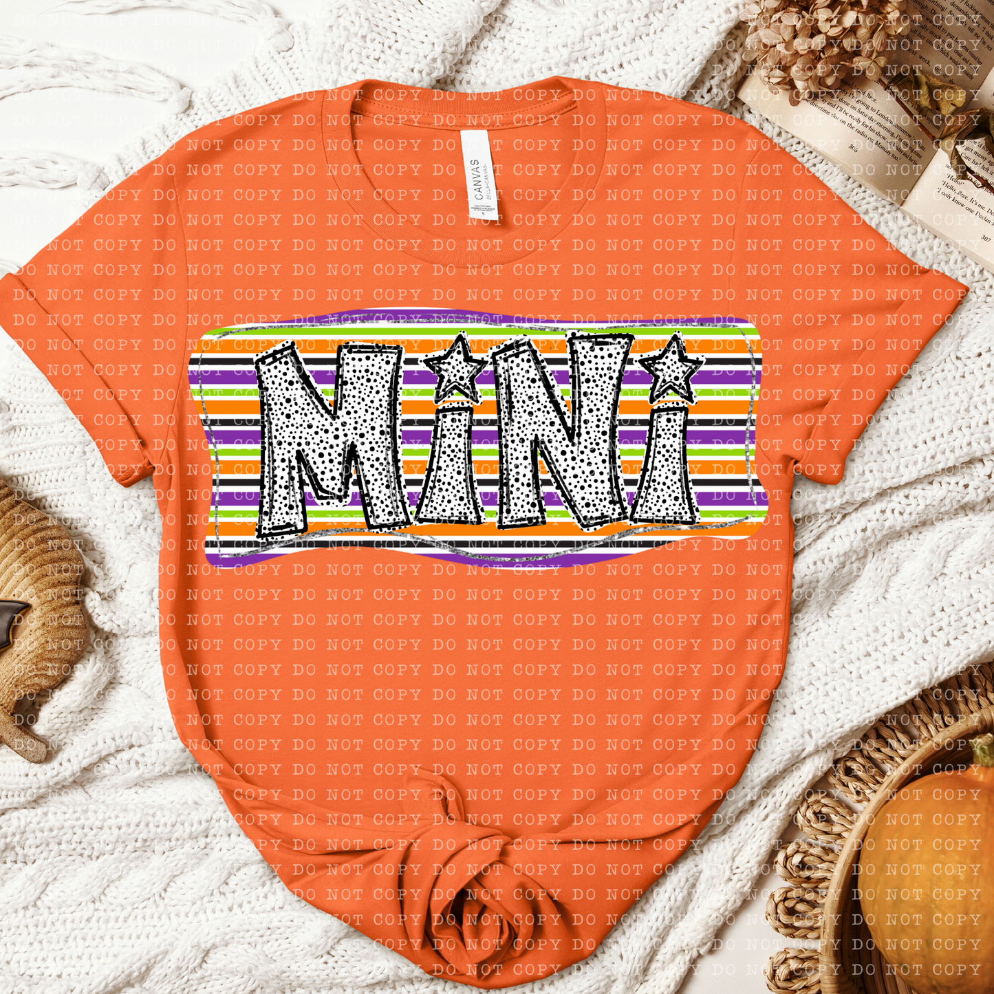 Mini Halloween Dotted Name DTF Transfer