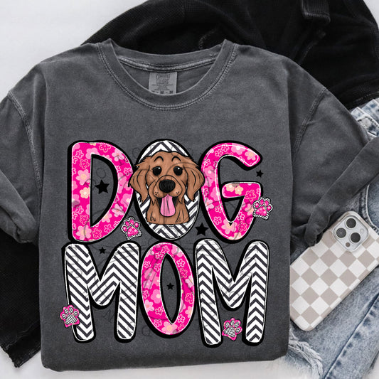 Dog Mom Golden Retriever DTF Transfer