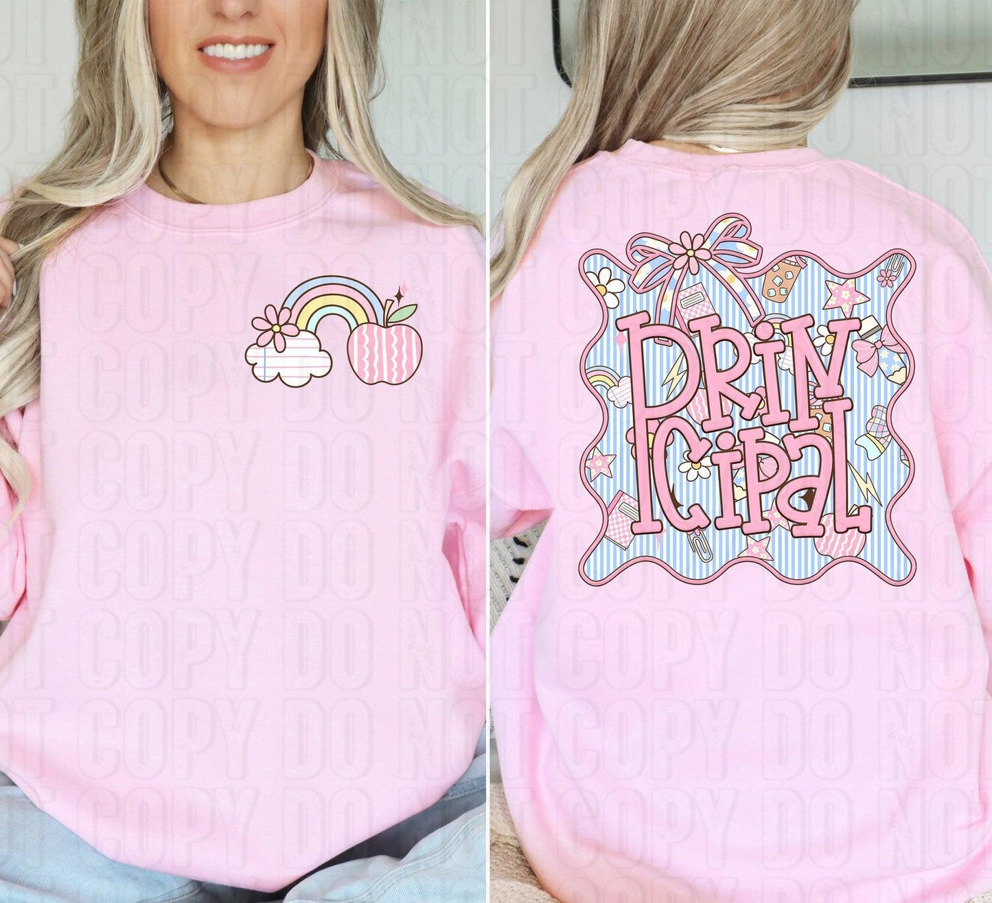 Principal Seersucker Occupation Front/Back DTF Transfer