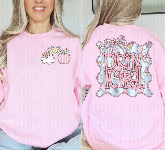 Principal Seersucker Occupation Front/Back DTF Transfer