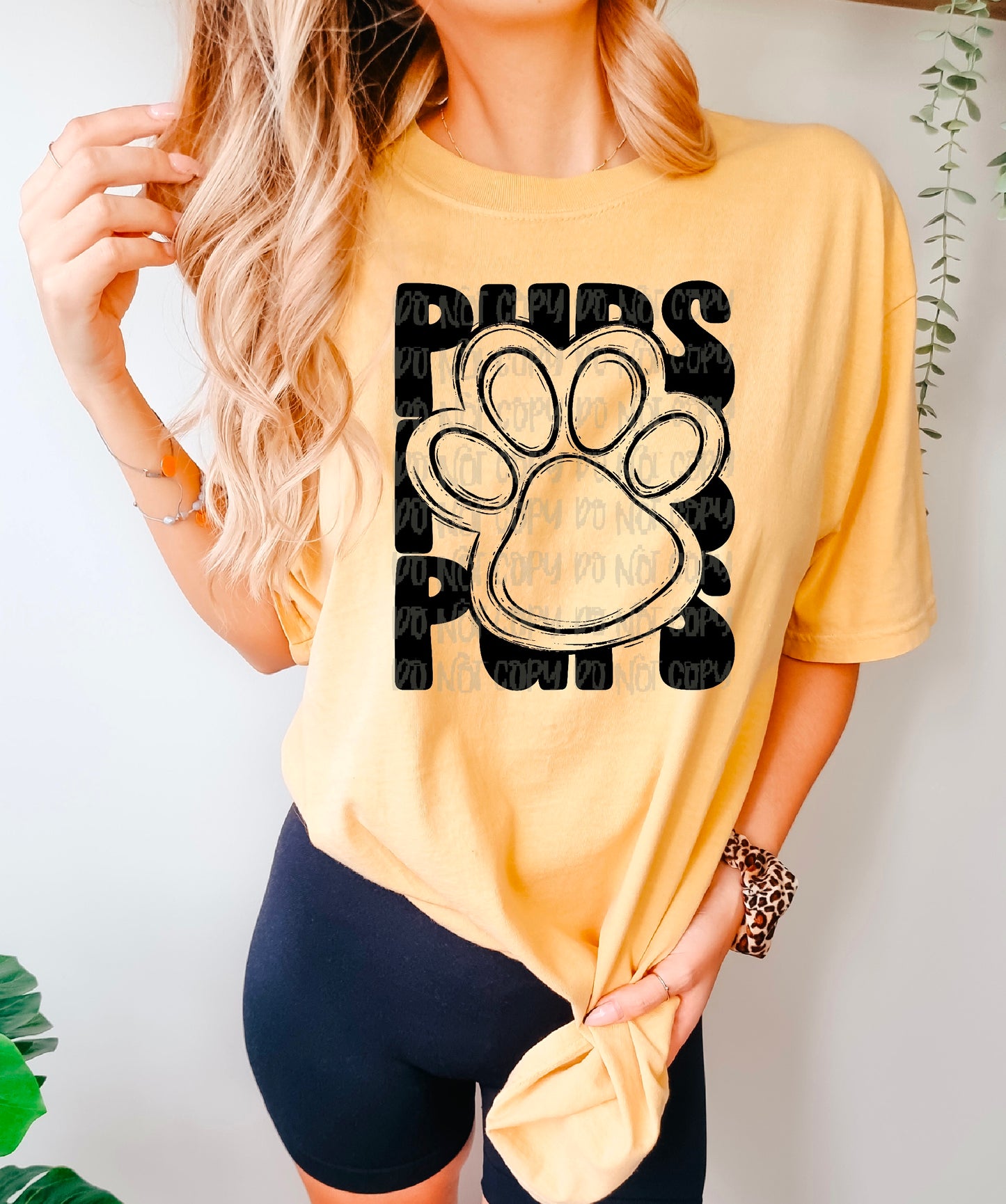 Stacked Pups Paw Mascot DTF Transfer