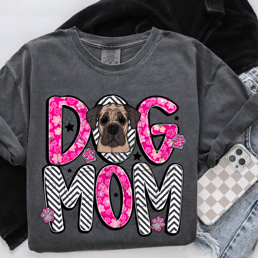 Dog Mom Mastiff DTF Transfer