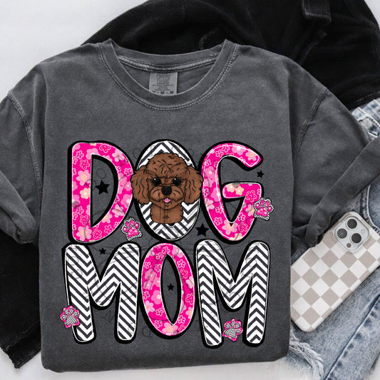 Dog Mom Poodle DTF Transfer