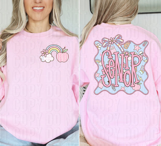 Senior Seersucker Front/Back DTF Transfer