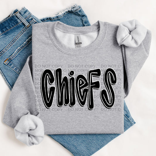 Chiefs Retro Doodle DTF Transfer