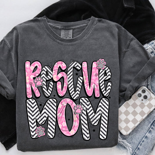 Rescue Mom DTF Transfer