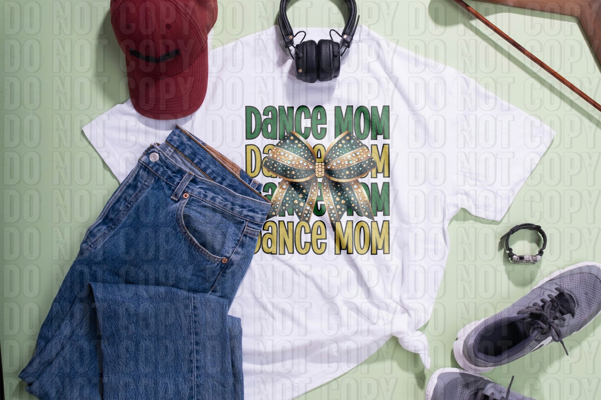 Dance Mom Forest Green Vegas Gold DTF Transfer