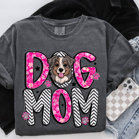 Dog Mom Australian Shepherd DTF Transfer