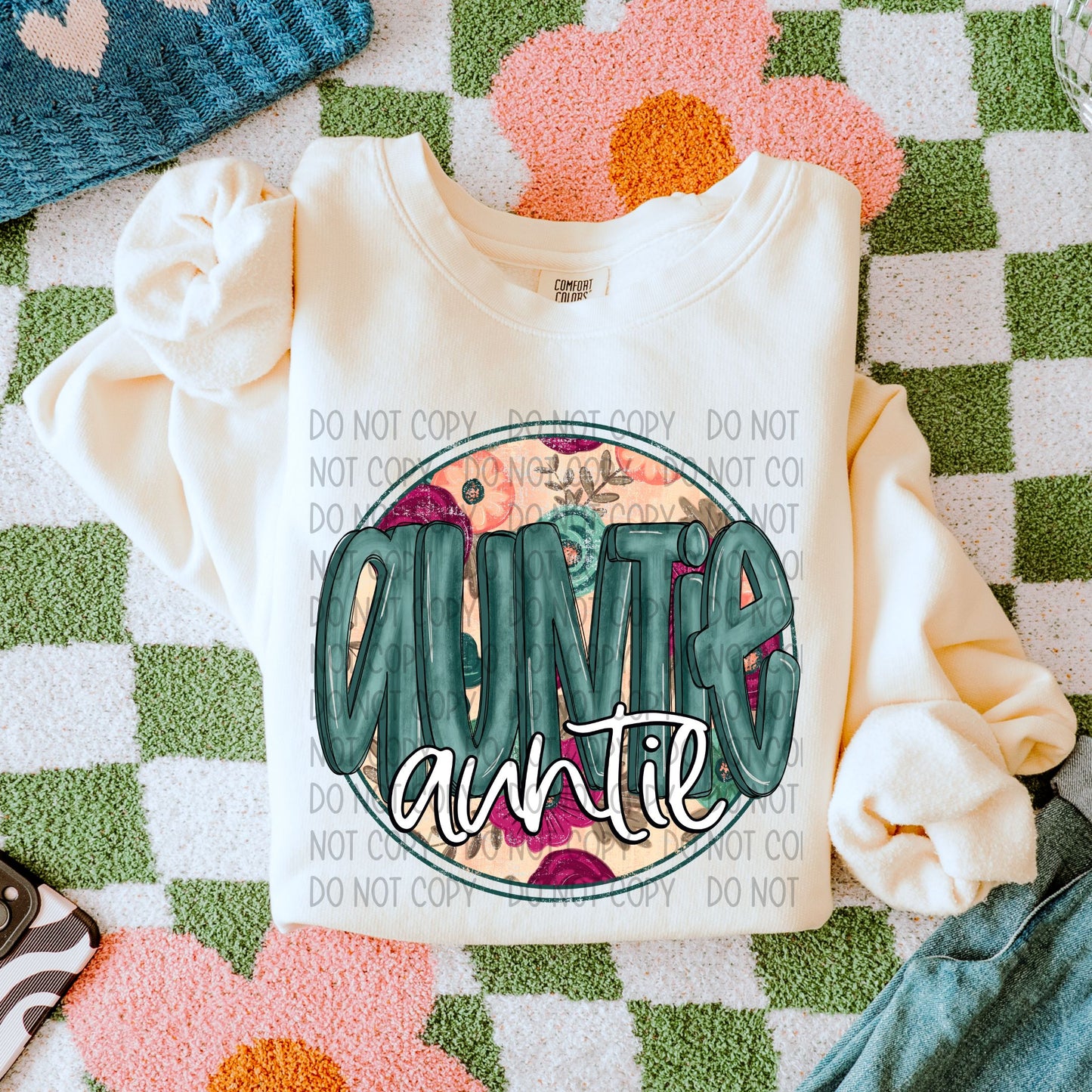 Auntie Floral DTF Transfer