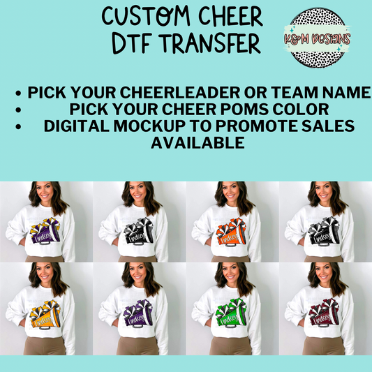 Custom Cheer DTF Transfer