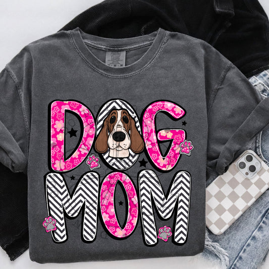 Dog Mom Basset Hound DTF Transfer