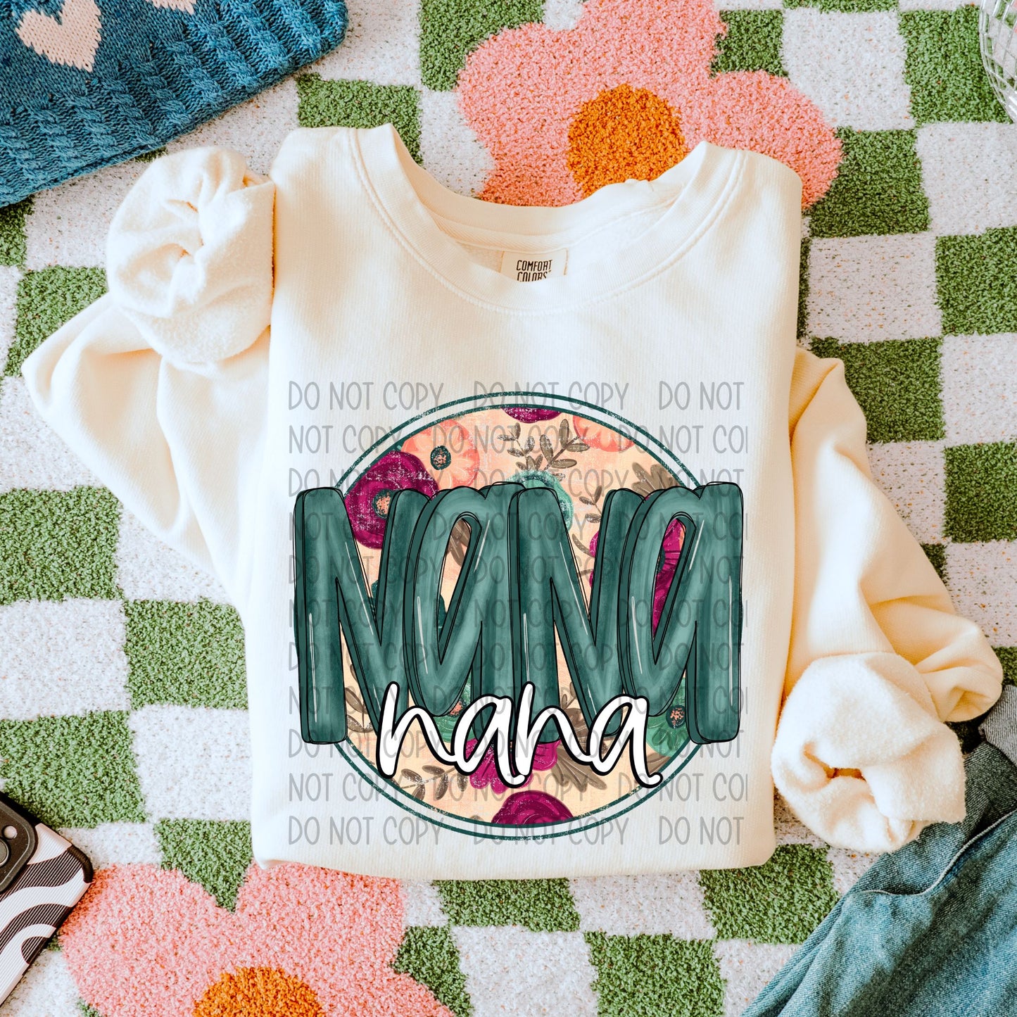 Nana Floral DTF Transfer