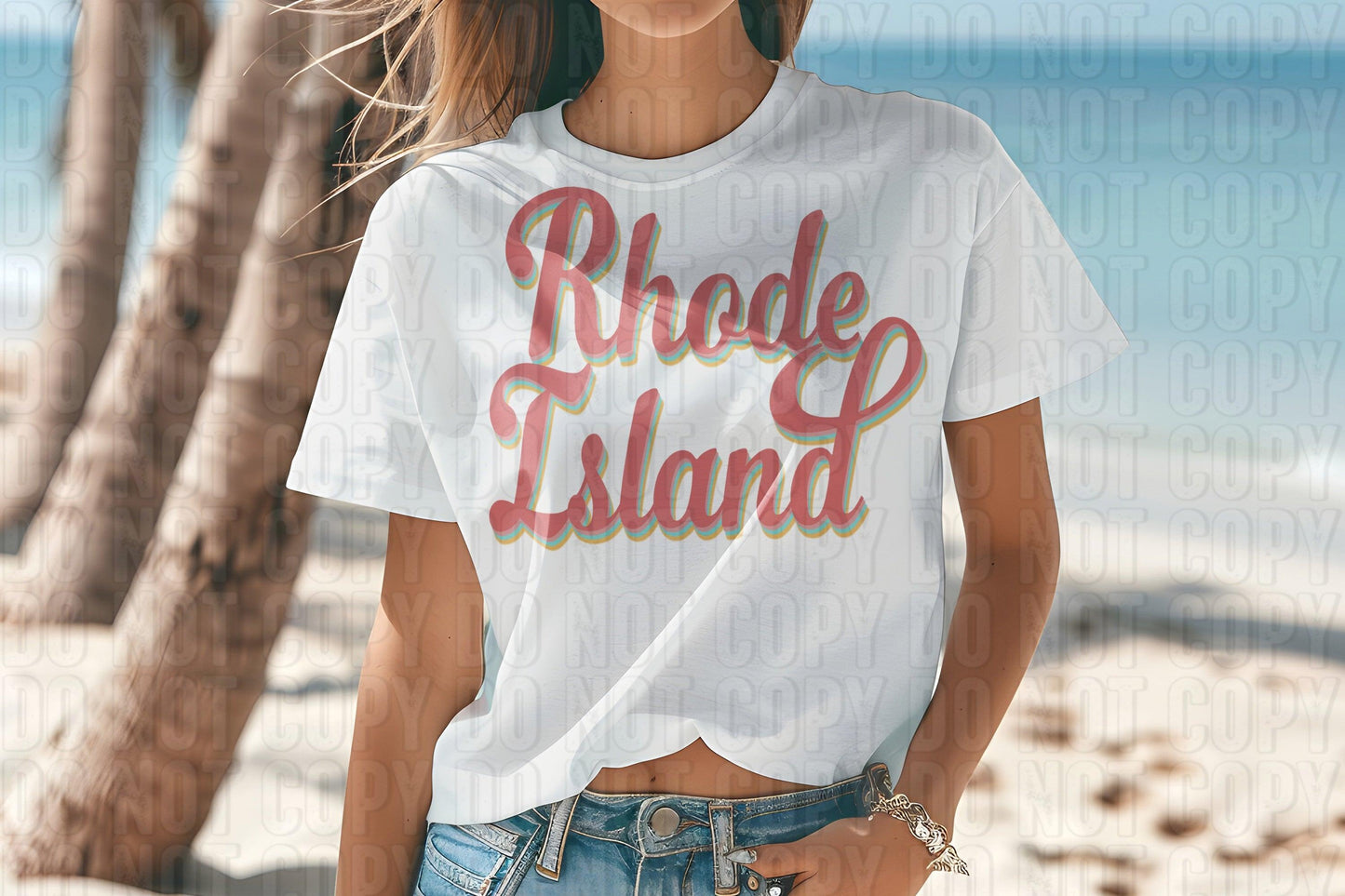 Boho Cursive States DTF Transfer