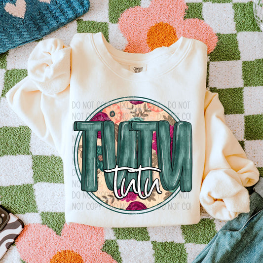 Tutu Floral DTF Transfer