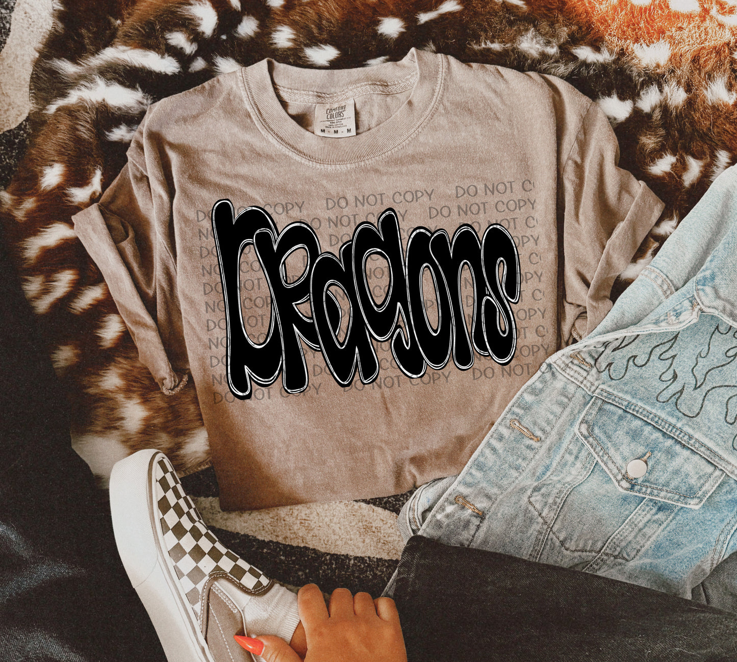 Funky Doodle Mascots DTF Transfer