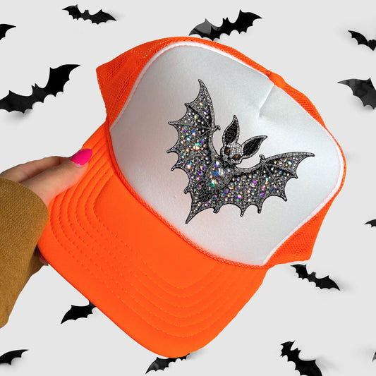 Bat Sequined Hat Patch DTF Transfer