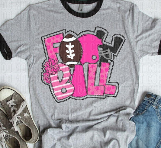 Football Pink DTF Transfer
