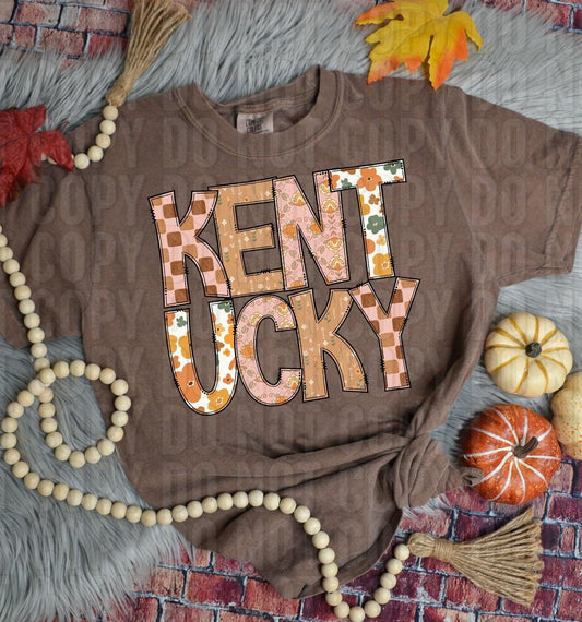Kentucky Fall Boho State DTF Transfer