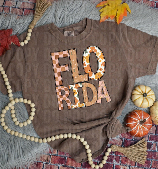 Florida Fall Boho State DTF Transfer