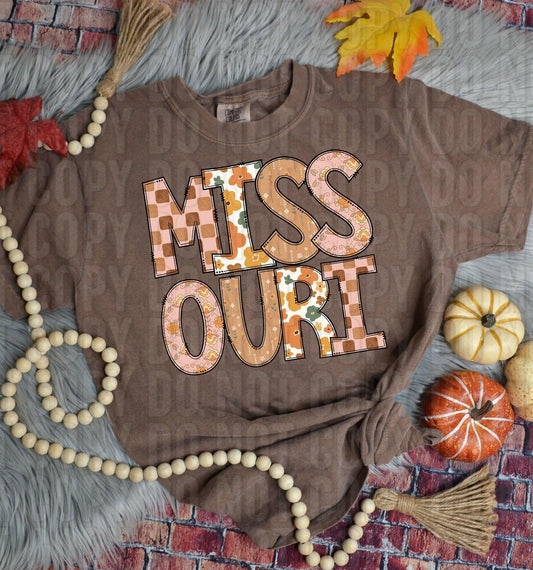 Missouri Fall Boho State DTF Transfer