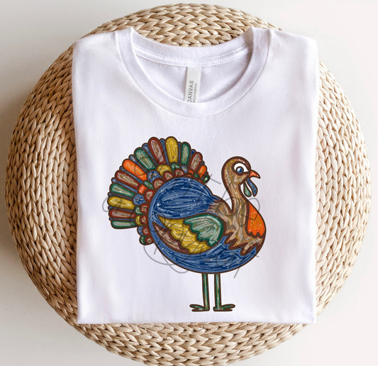 Turkey Simple Stroke Masculine DTF Transfer