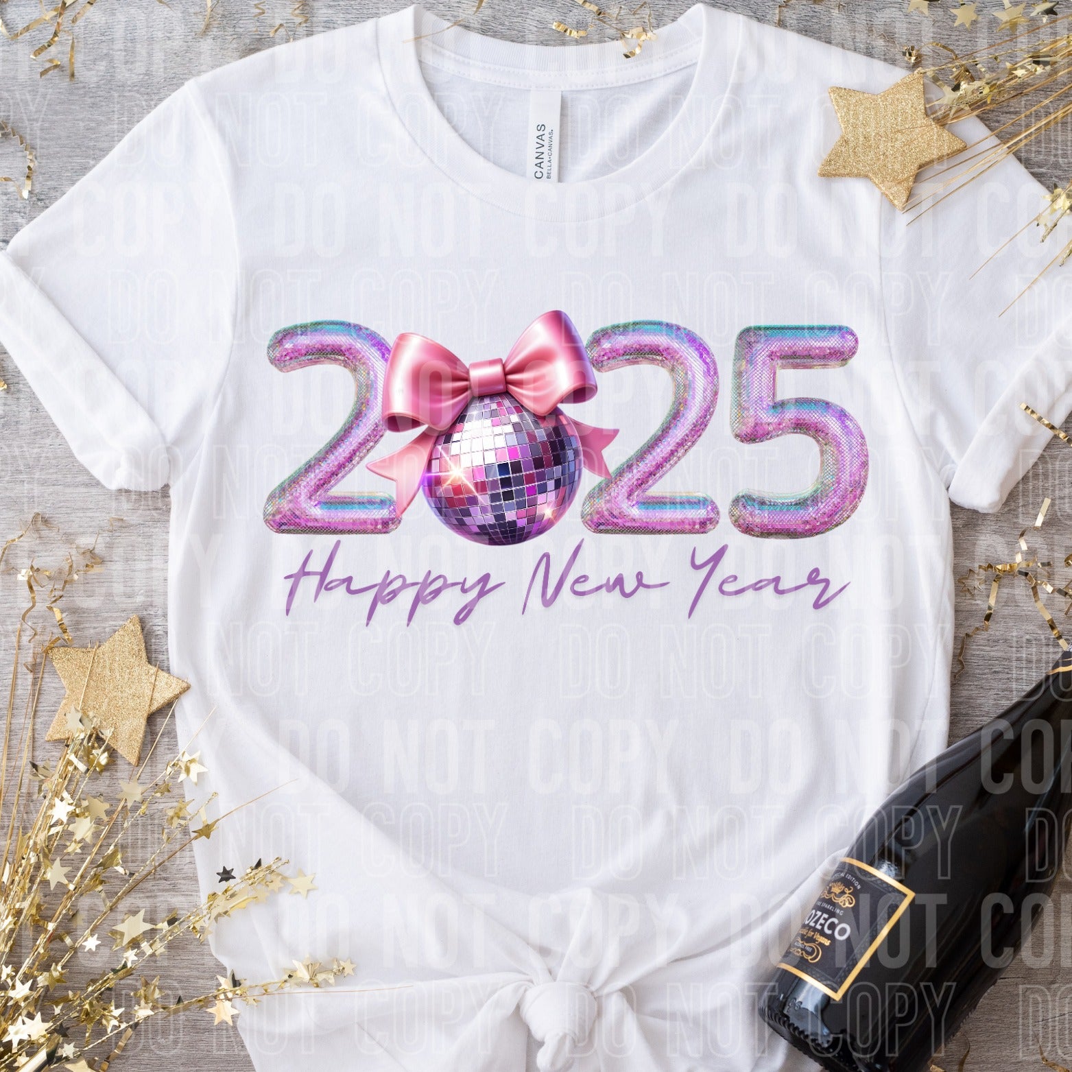 Happy New Year 2025 DTF Transfer